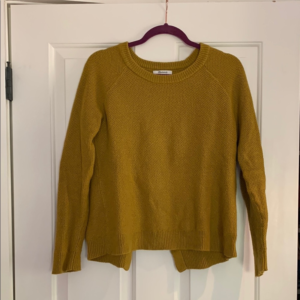 Madewell open back sweater